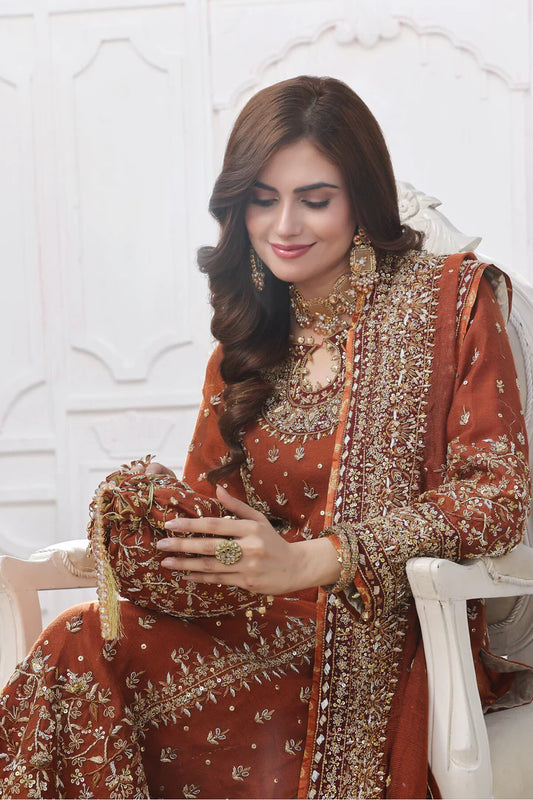 03-Piece Luxury Hand Embellishment Suit - Ready To Wear