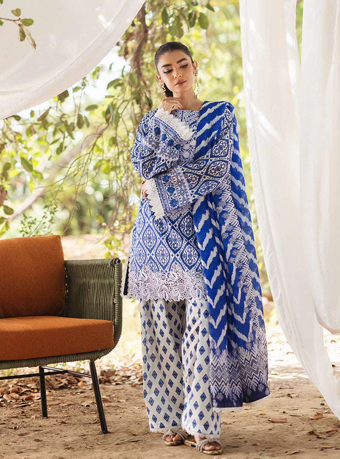 3 Piece Stitched Lawn Suit - Ready to Wear