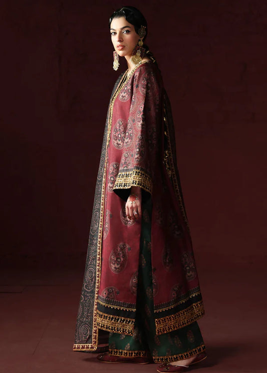 03-Piece Printed Lawn Suit With Embroidery | Ready To Wear