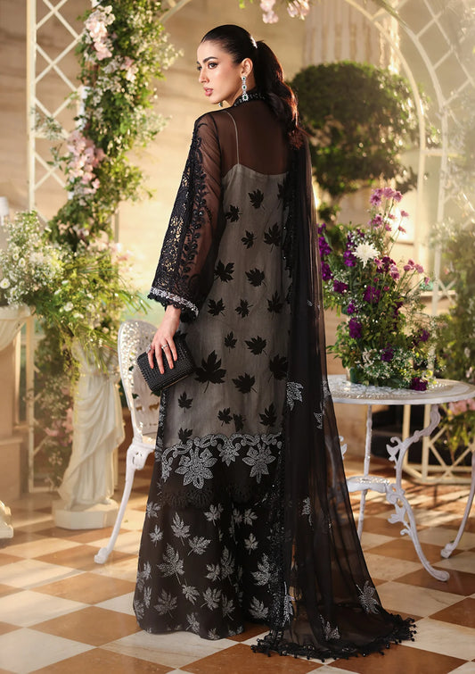 03-Piece Chiffon Suit With Heavy Embroidery - Ready To Wear