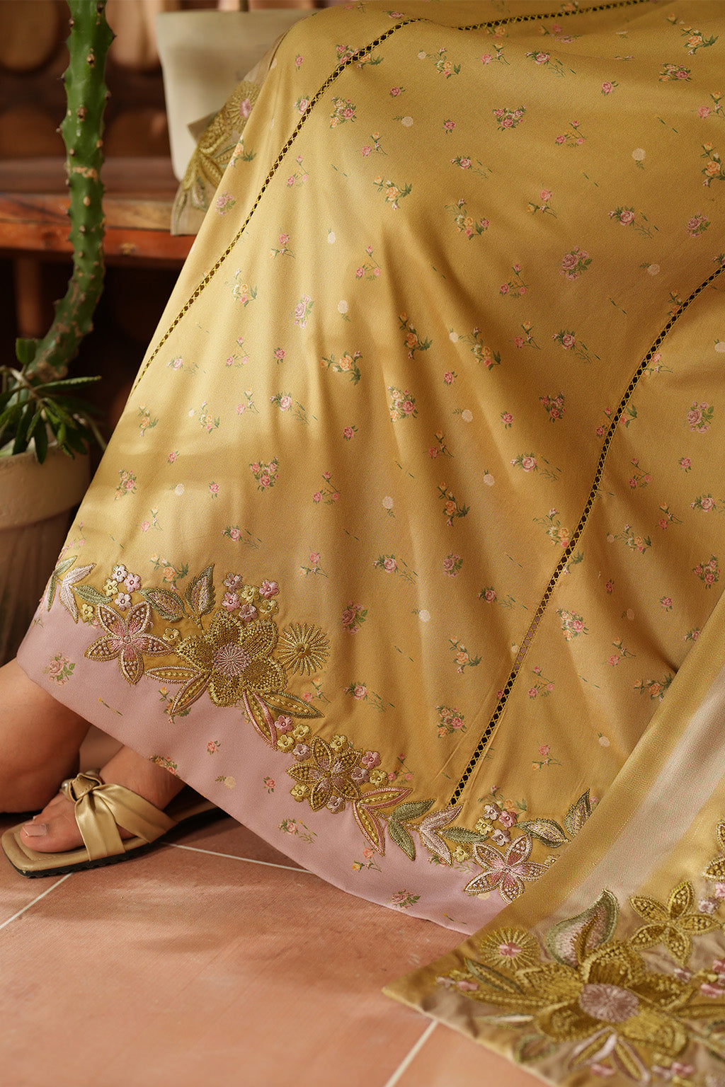 3 Piece Embroidered Lawn Stitched Suit Ready To Wear