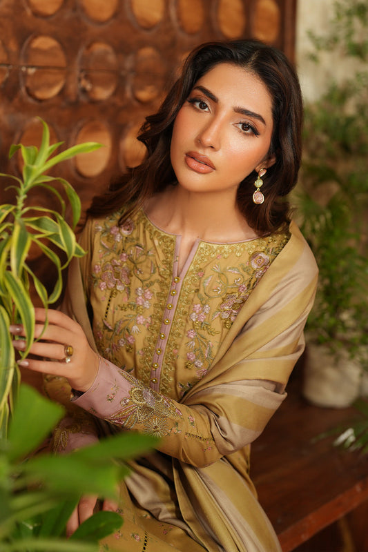 3 Piece Embroidered Lawn Stitched Suit Ready To Wear