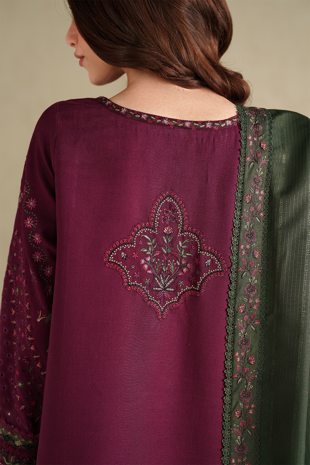 3 Piece Stitched Dhank suit - Ready to Wear