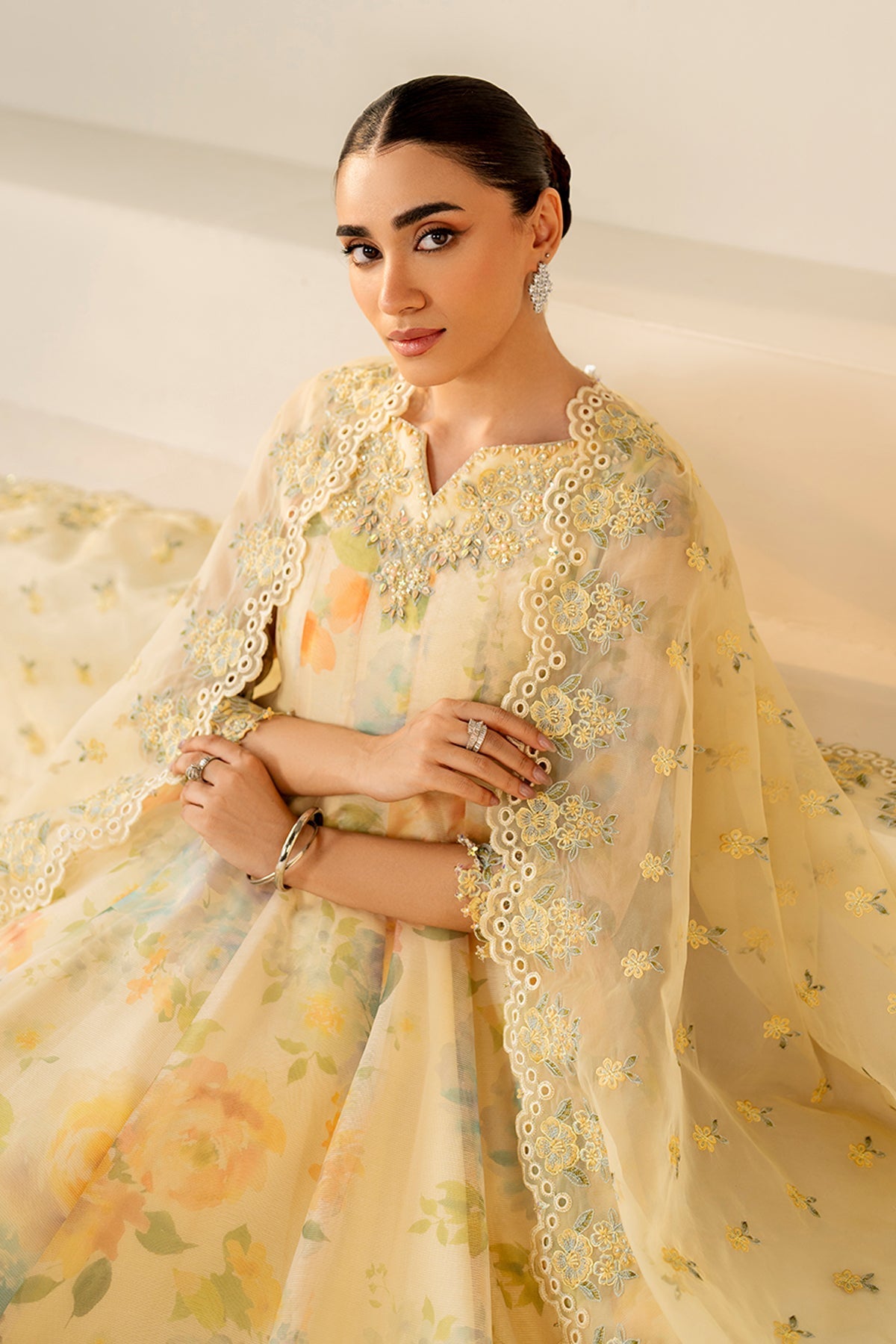 3 Piece Stitched Chiffon suit - Ready to Wear