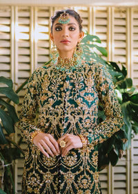 03-Piece Heavy Embroidered Korean Raw Silk - Ready To Wear