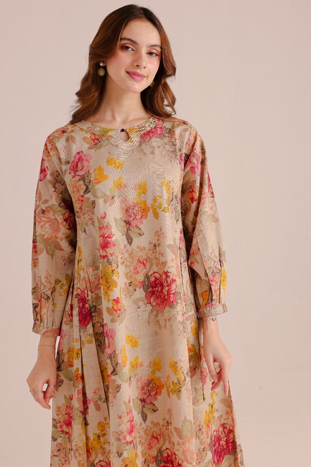 2 Piece Stitched Printed Cotton Lawn Suit - Ready to Wear