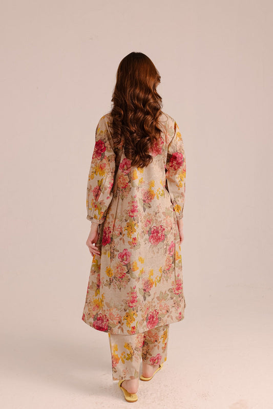 2 Piece Stitched Printed Cotton Lawn Suit - Ready to Wear