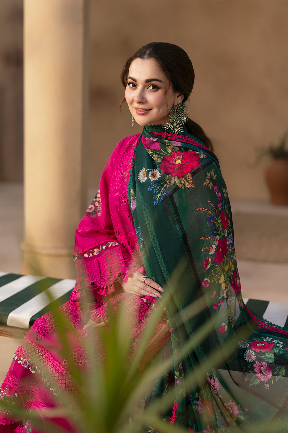 3 Piece Stitched Chicken Kari Lawn suit - Ready to Wear