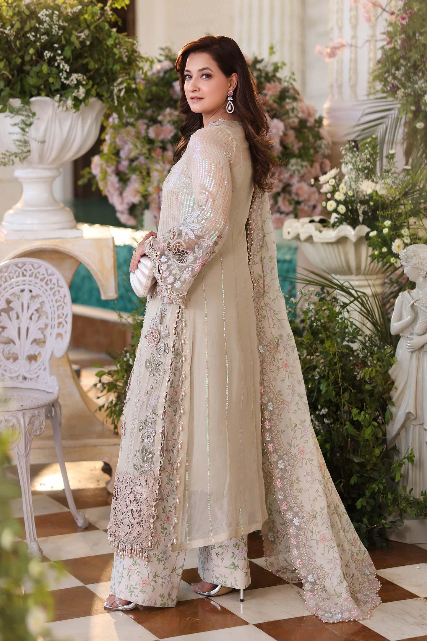 03-Piece Embroidered Chiffon Suit | Ready To Wear