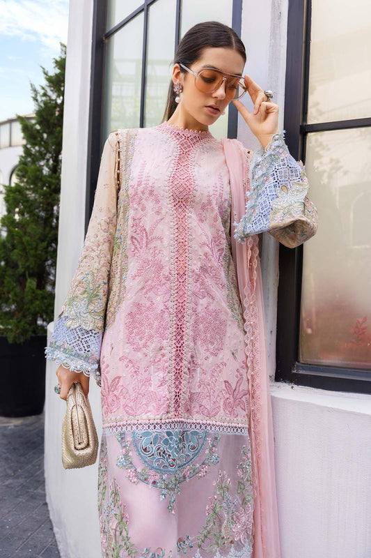 03-Piece Embroidered Dhank Suit - Ready To Wear