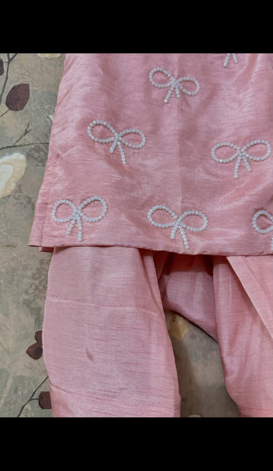 Kids - 3 Piece Khaadi Silk Ready To Wear