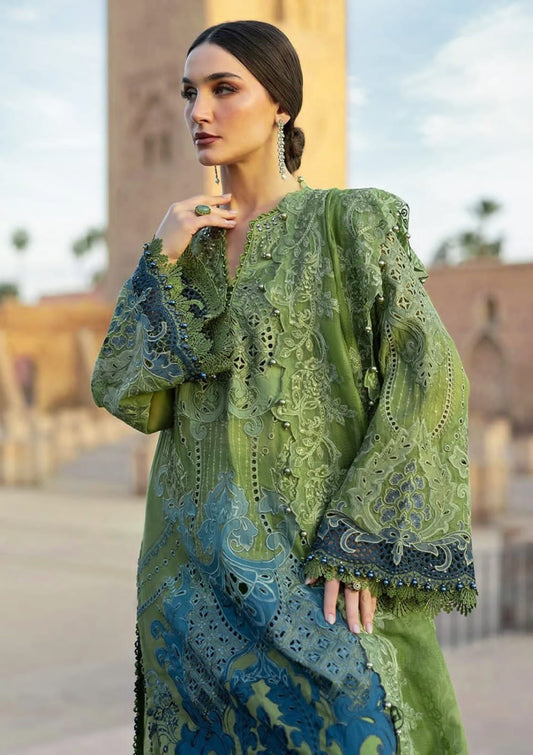 3 Piece Stitched Chikankari Embroidery Dress - Ready To Wear