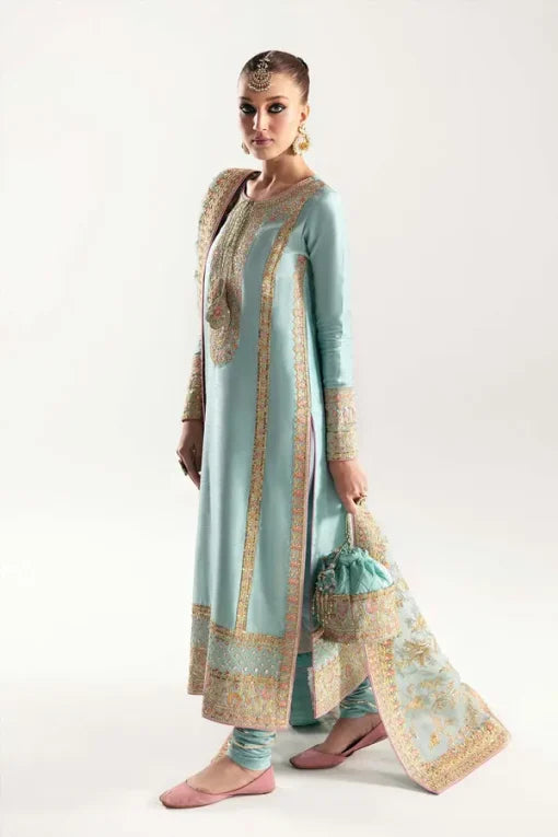 03-Piece Korean Raw Silk Suit - Ready TO Wear