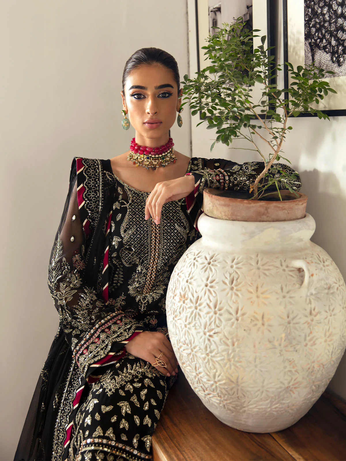 03-Piece Heavy Embroidery Chiffon Suit | Ready To Wear