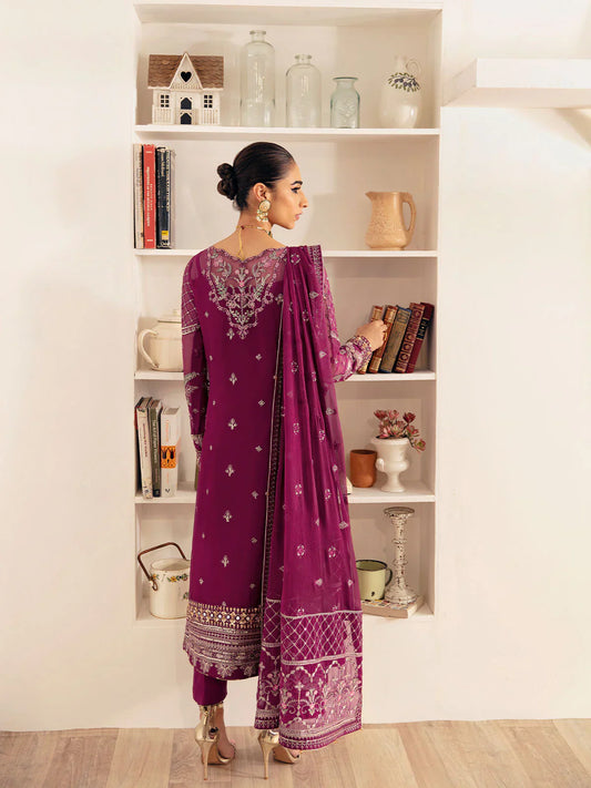 03-Piece Fully Embroidered Chiffon Suit | Ready To Wear