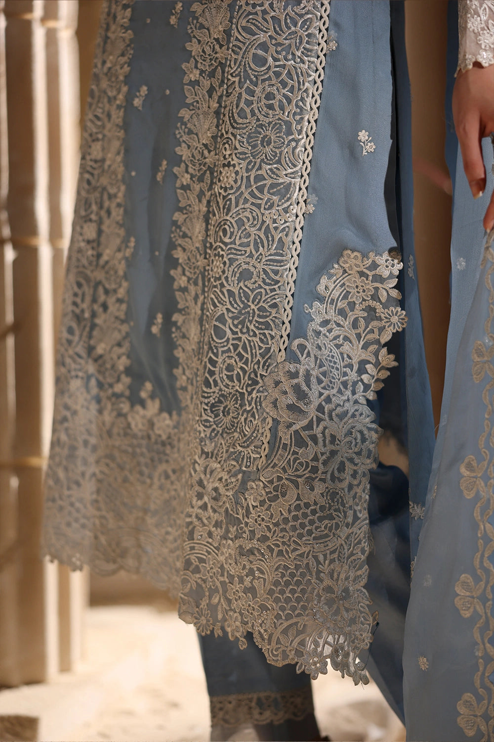 3 Piece Stitched Chiffon Suit - Ready to Wear