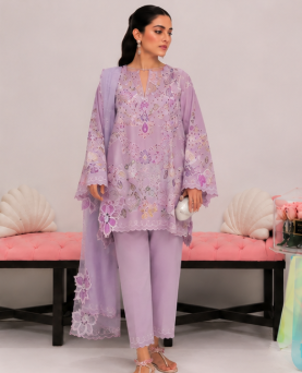 Luxury 3D Embroidered Silk – Ready-to-Wear