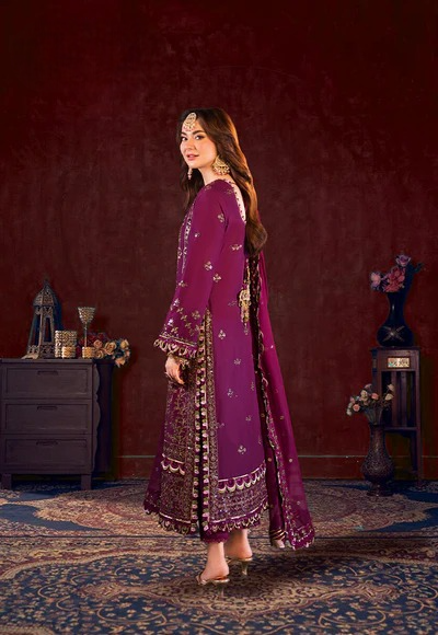 3 Piece Sequence Chiffon Suit with Embroidered Dupatta | Ready to Wear