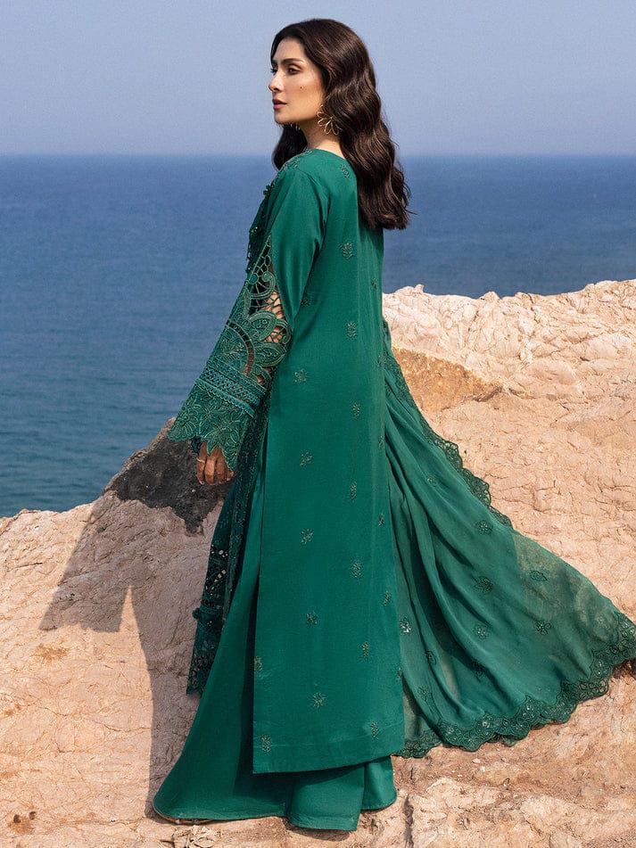 03-Piece Cotton Suit With Chikankari Embroidery - Ready To Wear