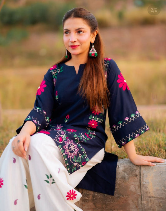 02-Piece Embroidered Lawn Suit | Ready To Wear