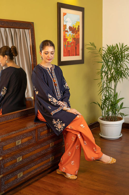 02-Piece Embroidered Lawn Suit | Ready To Wear