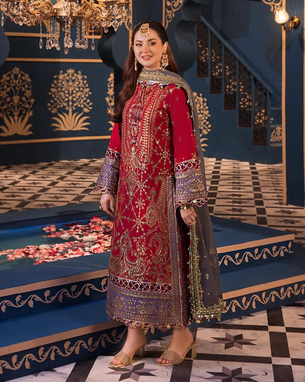 3 Piece Stitched Lawn Cotton suit - Ready to Wear