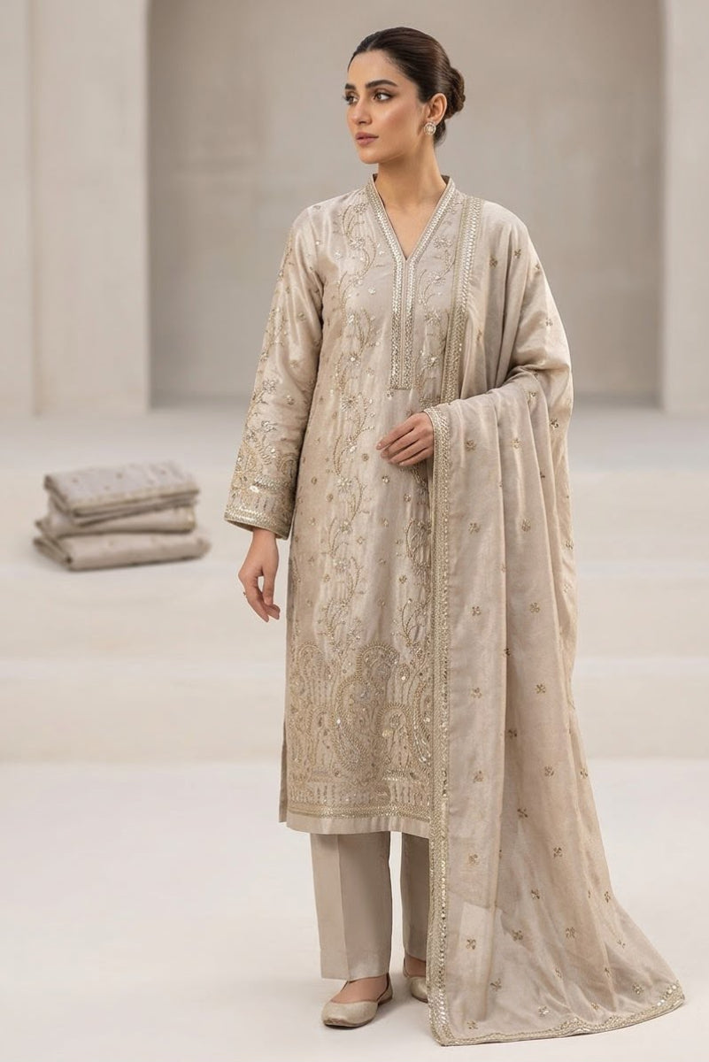 0 3-Piece Digital Printed Lawn Suit - Ready To Wear