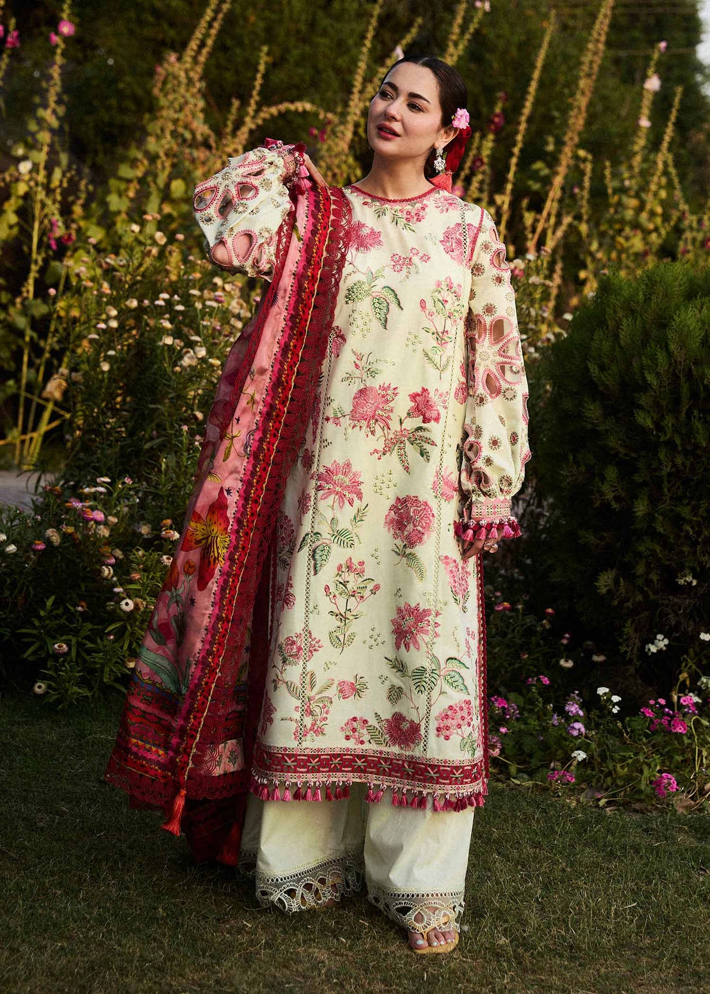 3 Piece Stitched Dhank suit - Ready to Wear