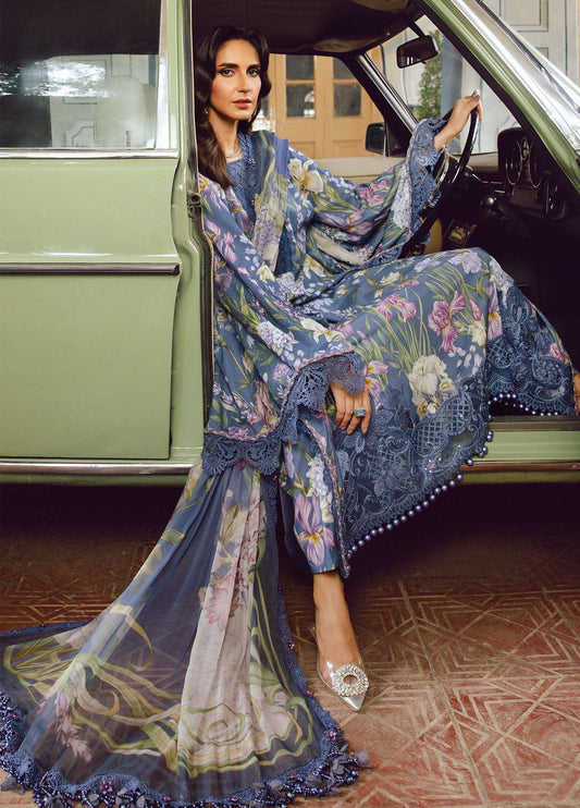 3 Piece Stitched Lawn Suit - Ready to Wear