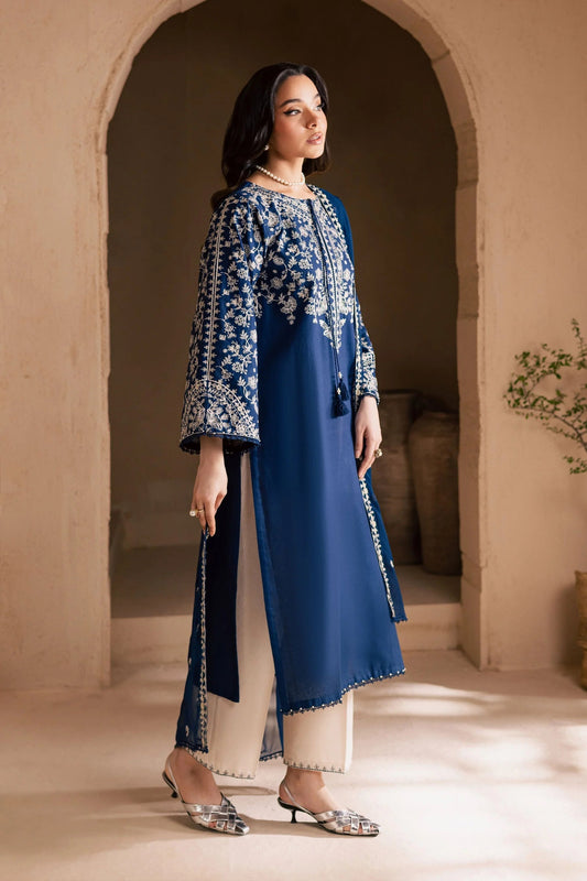 Cotton Elegance – Embroidered 3-Piece Suit | Ready to Wear