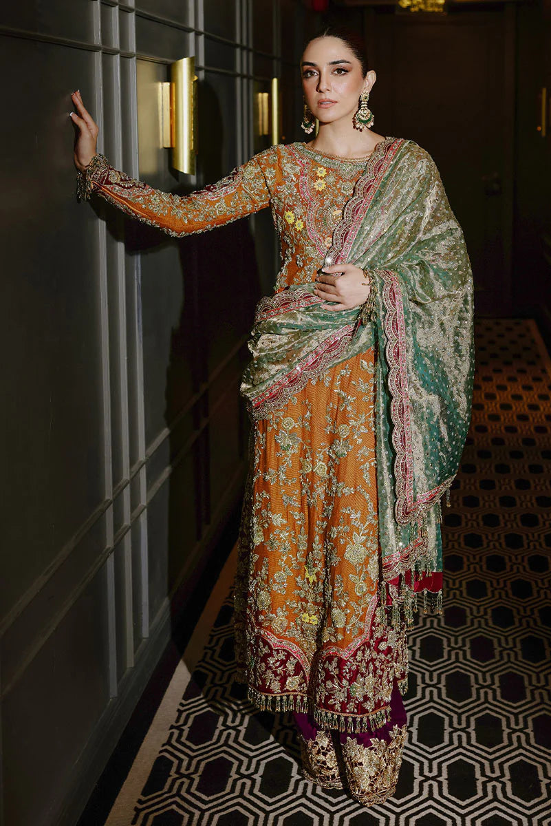 03-Piece Korean Sheesha Silk Suit - Ready To Wear