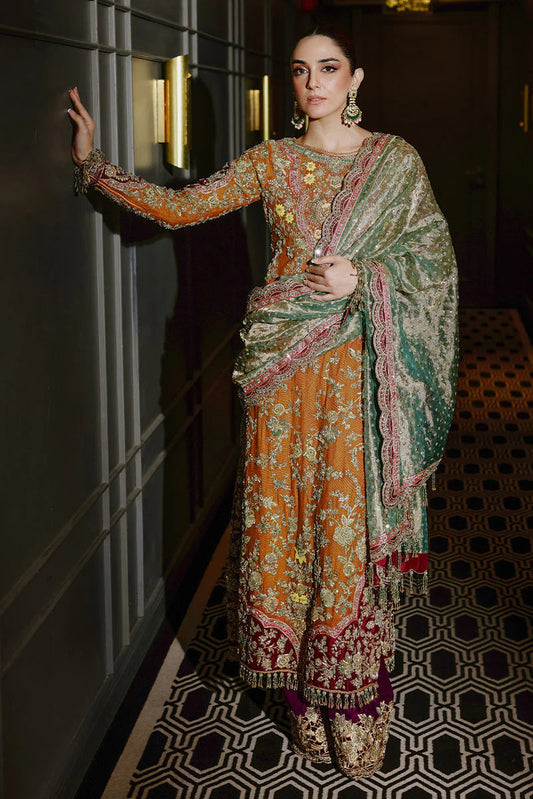 03-Piece Korean Sheesha Silk Suit - Ready To Wear