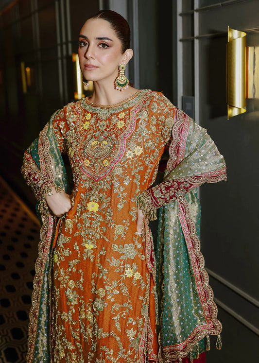 03-Piece Korean Sheesha Silk Suit - Ready To Wear