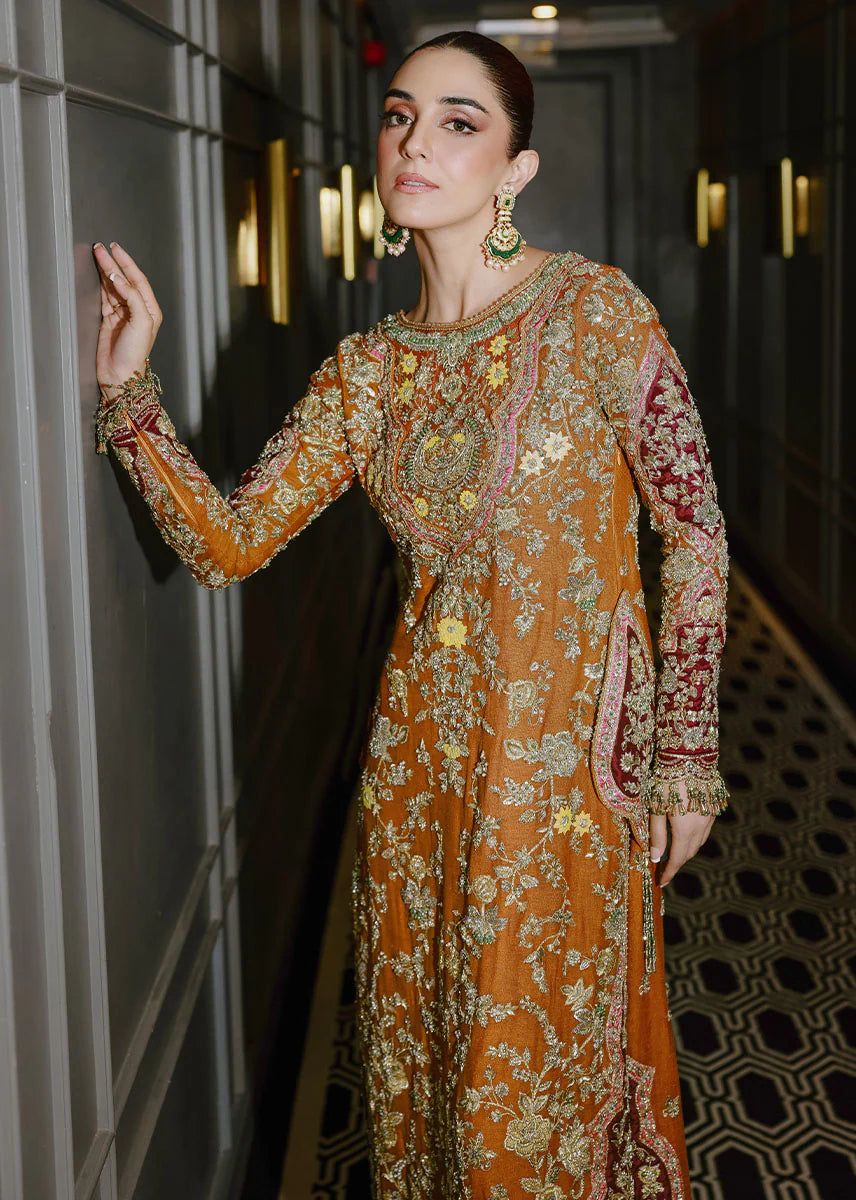 03-Piece Korean Sheesha Silk Suit - Ready To Wear