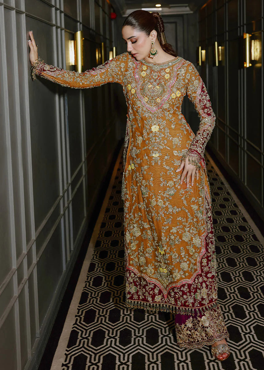 03-Piece Korean Sheesha Silk Suit - Ready To Wear