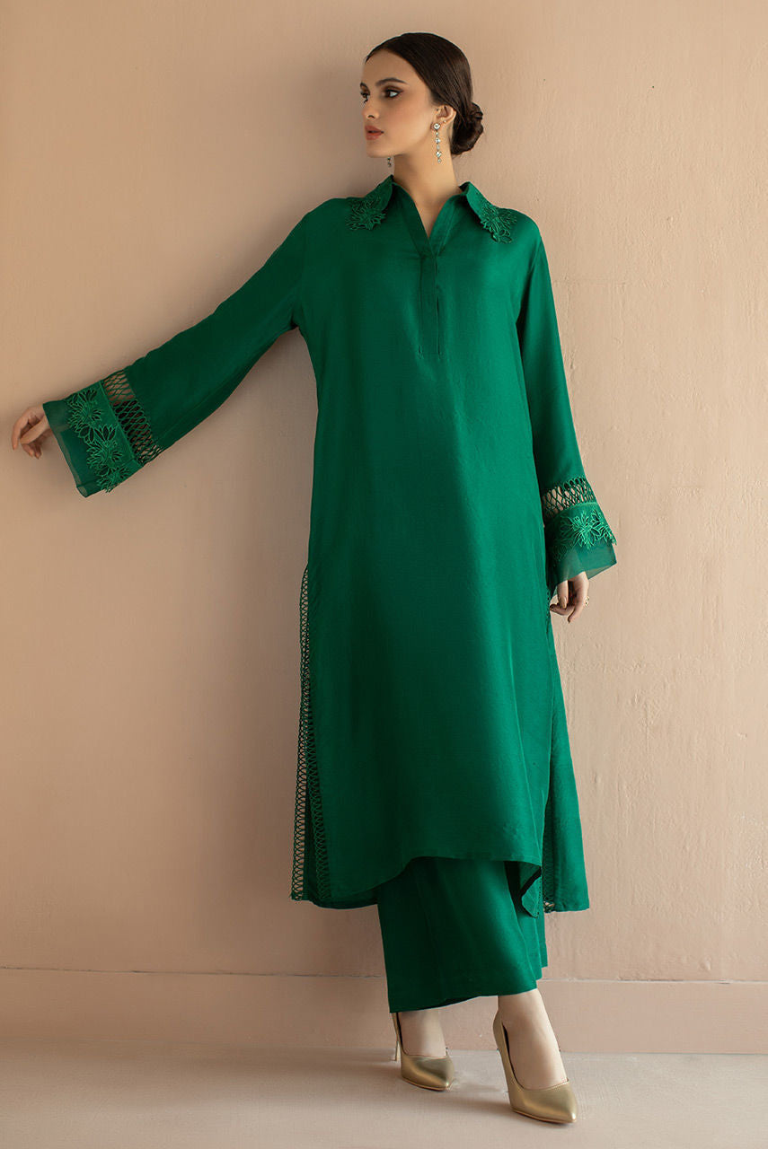 ladies dresses kurta Set for Women Size:EU-43 & US-10 Palazzos Fabric s26 Windsor Green Dress Size