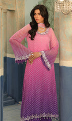 3 Piece Stitched Organza Suit - Ready To Wear