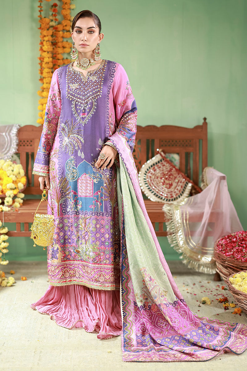 03-Piece Swiss Lawn Suit With Jacquard Dupatta | Ready To Wear