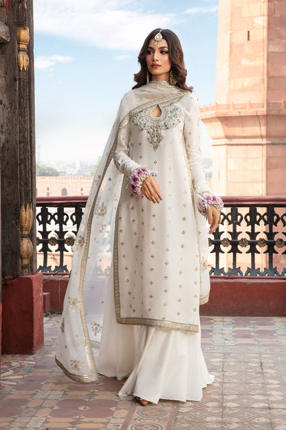 Stitched 3 Pieces Chiffon Embroidered Suit Ready To Wear