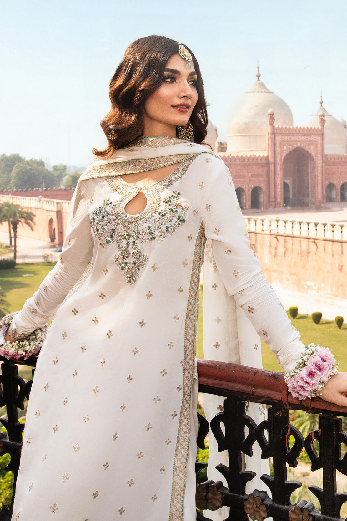 Stitched 3 Pieces Chiffon Embroidered Suit Ready To Wear
