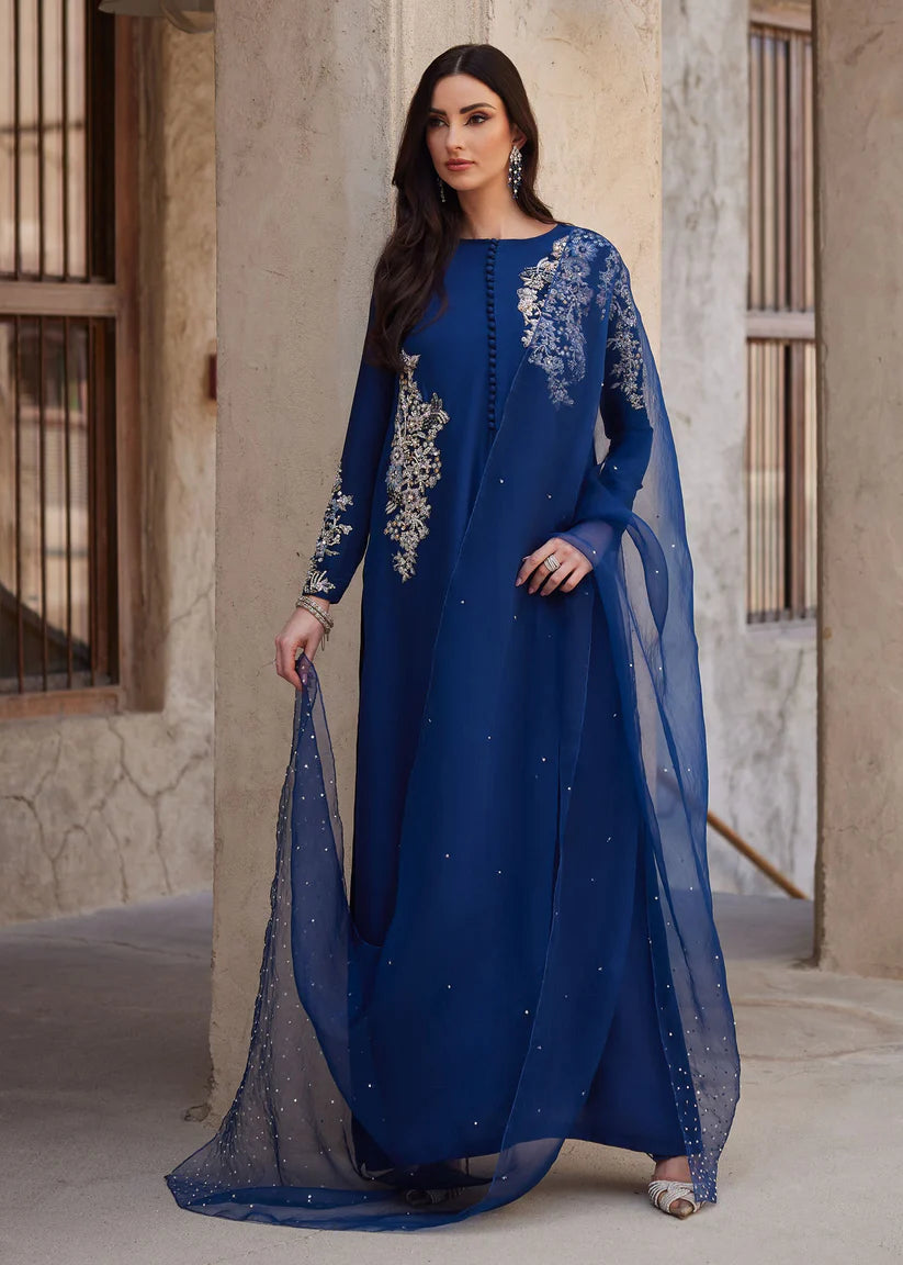 03-Piece Stitched Silk Dress - Ready To Wear