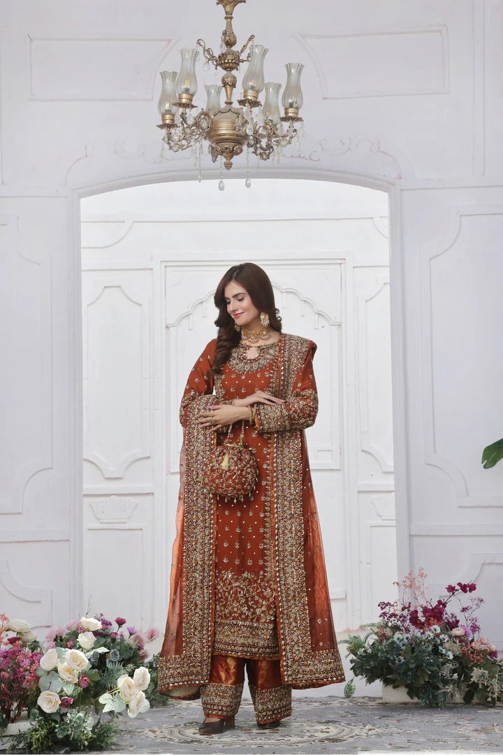 03-Piece Luxury Hand Embellishment Suit - Ready To Wear