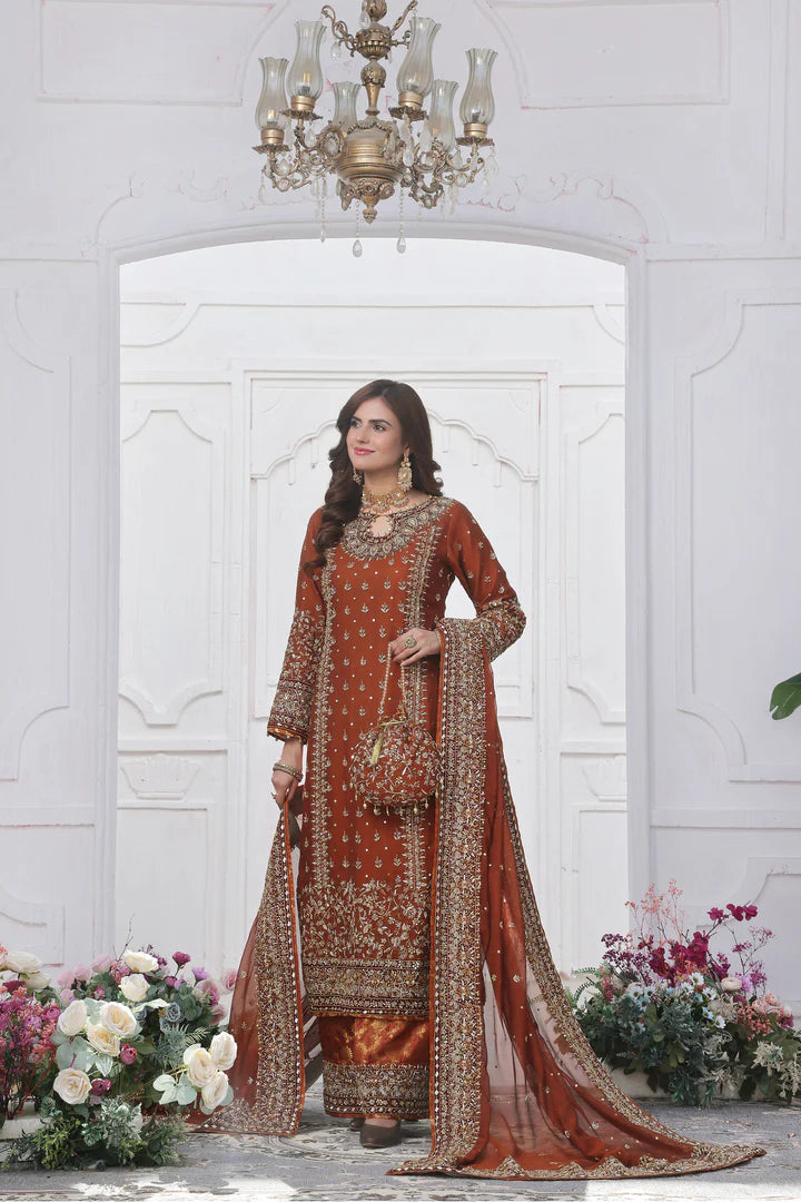 03-Piece Luxury Hand Embellishment Suit - Ready To Wear