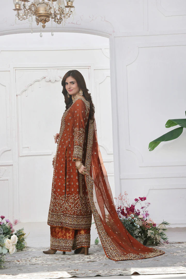 03-Piece Luxury Hand Embellishment Suit - Ready To Wear