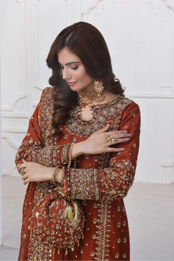 03-Piece Luxury Hand Embellishment Suit - Ready To Wear