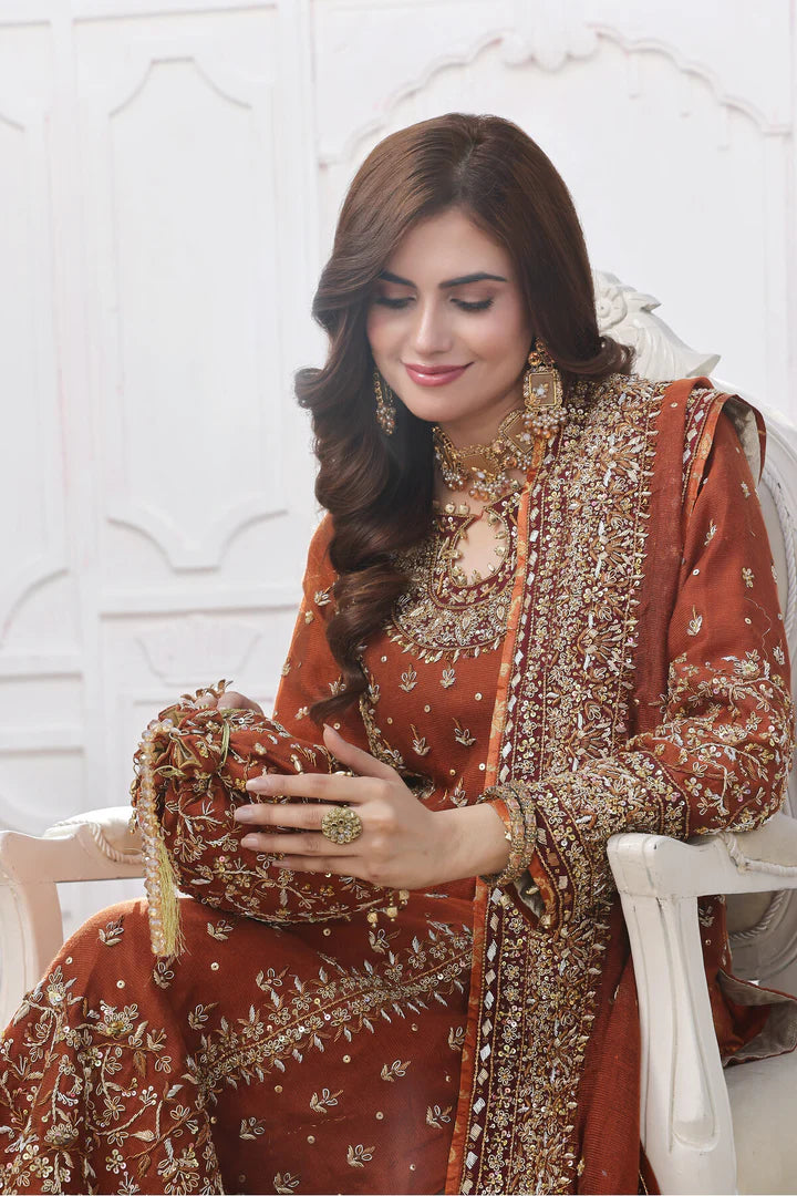 03-Piece Luxury Hand Embellishment Suit - Ready To Wear