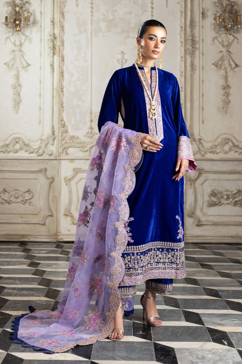 3 Piece Stitched Velvet Bridal Suit - Ready To Wear