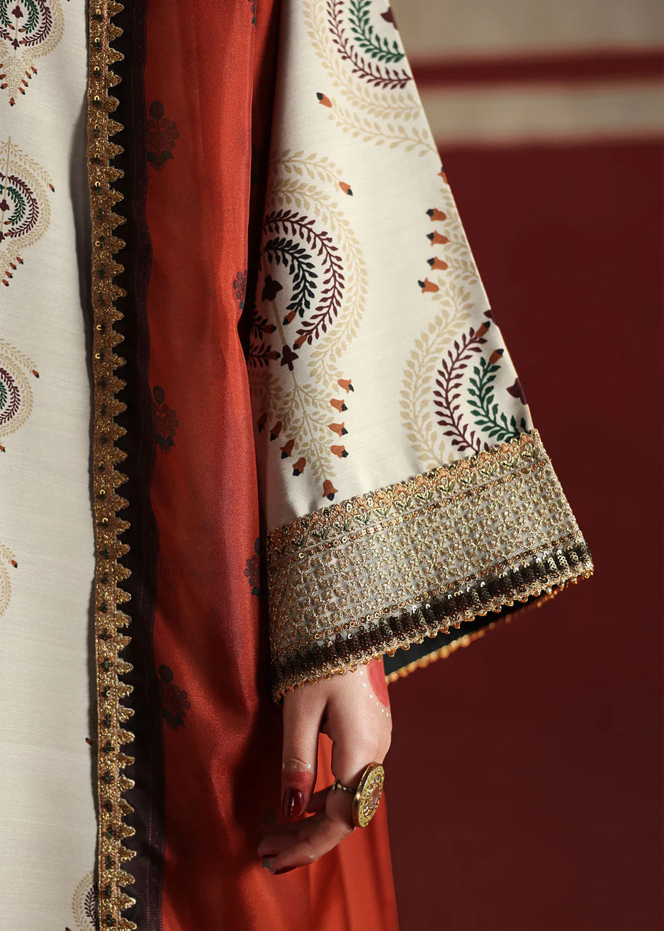 03-Piece Printed Lawn Suit With Embroidery | Ready To Wear