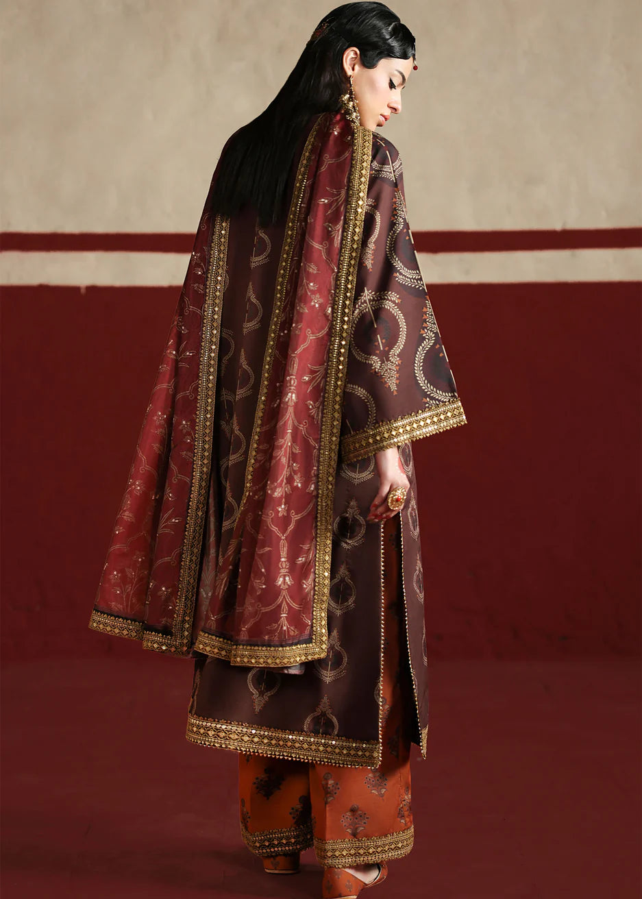 03-Piece Printed Lawn Suit With Embroidery | Ready To Wear