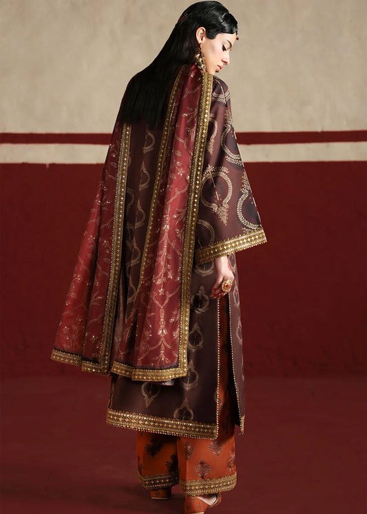 03-Piece Printed Lawn Suit With Embroidery | Ready To Wear